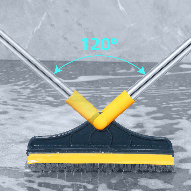 V-broom Brush Cleaner with Rubber Wiper Scraper