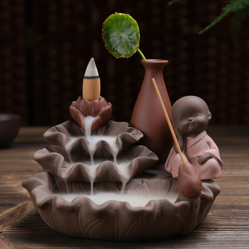 Creative flower ornaments sandalwood incense burner