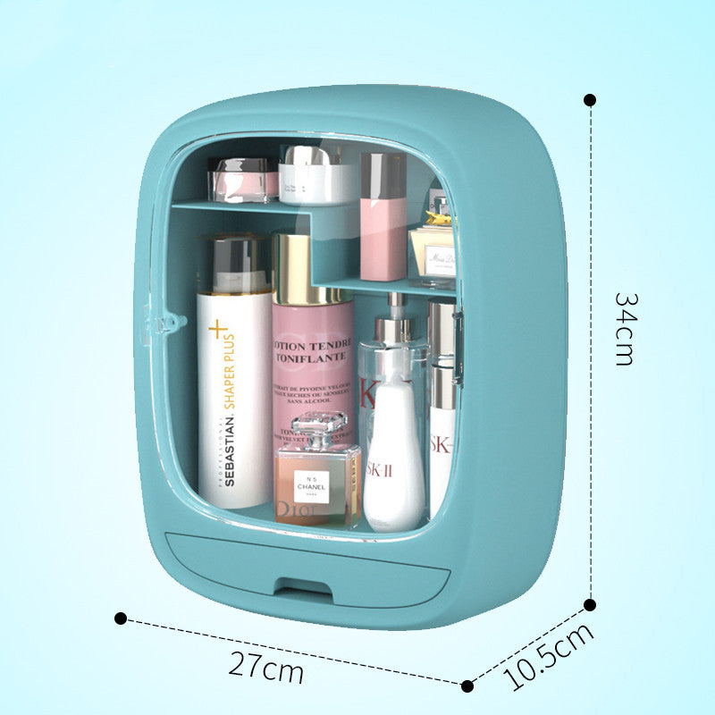 Perforation-free Cosmetic Storage Rack