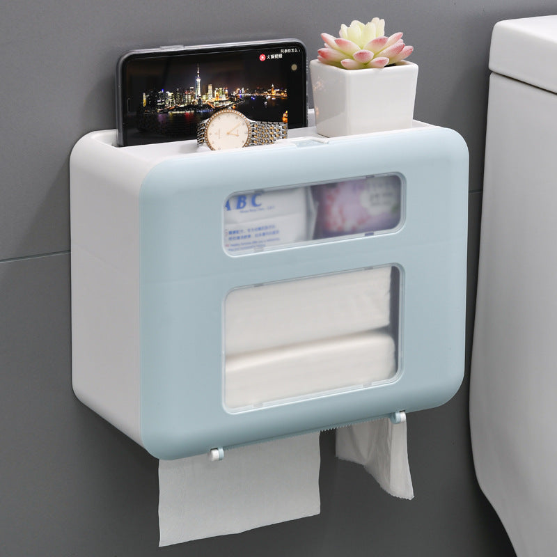 Tissue Box Storage and Dispenser For Household Bathroom Supplies