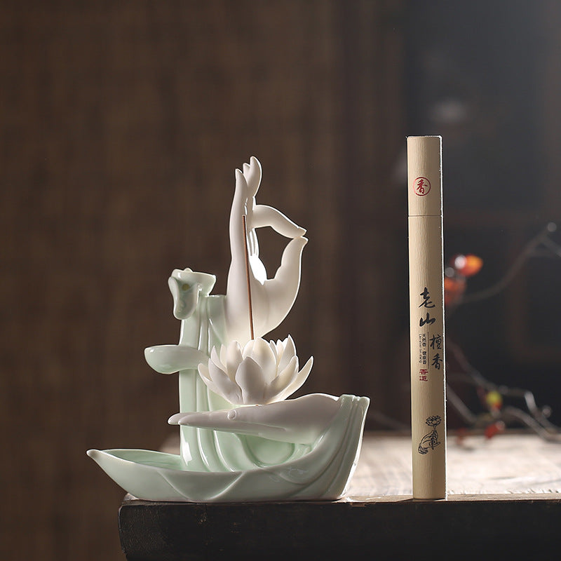 Zen Lotus Incense Burner