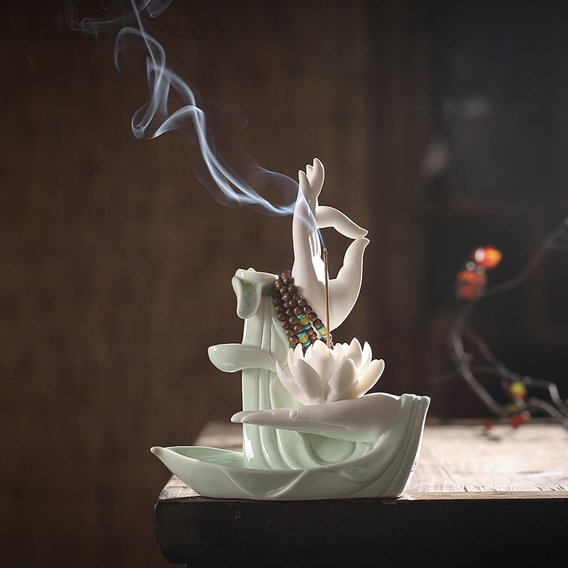 Zen Lotus Incense Burner