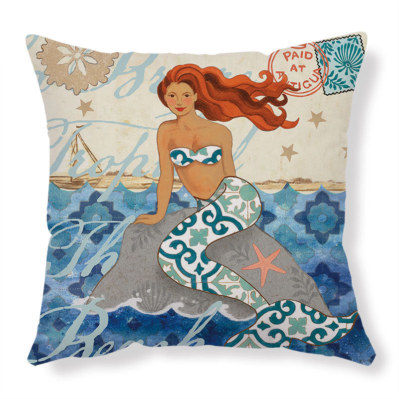 Sea Animal Theme Printed Cushion and Pillow Cases