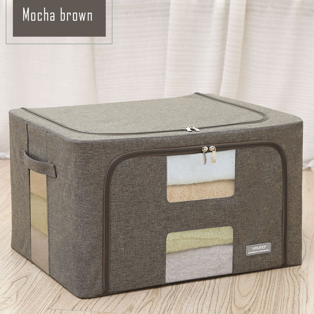 Fabric Storage Box With Zipper