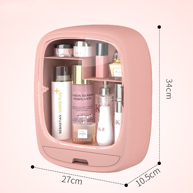 Perforation-free Cosmetic Storage Rack