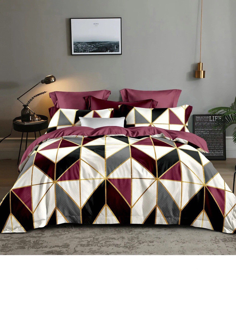 Simple Geometric Style Comforter Set