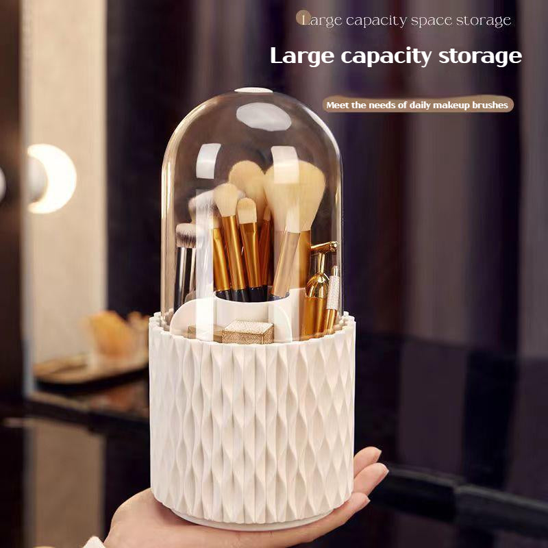 Rotating Cosmetic Makeup Brush Container