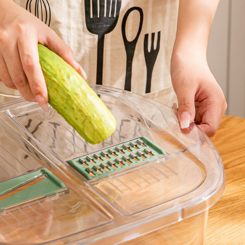 Double Deck Drain Basket: Storage With Cover