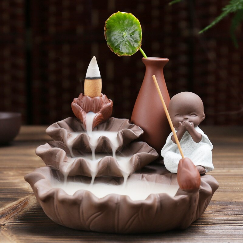 Creative flower ornaments sandalwood incense burner