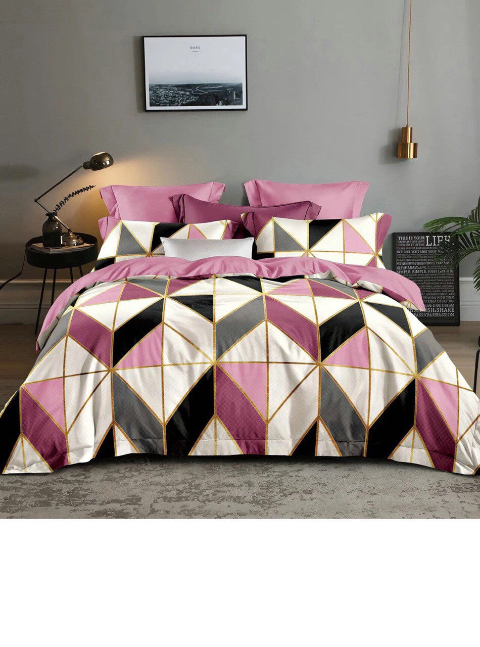 Simple Geometric Style Comforter Set