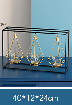 Creative Gold Decorative Candle Holders