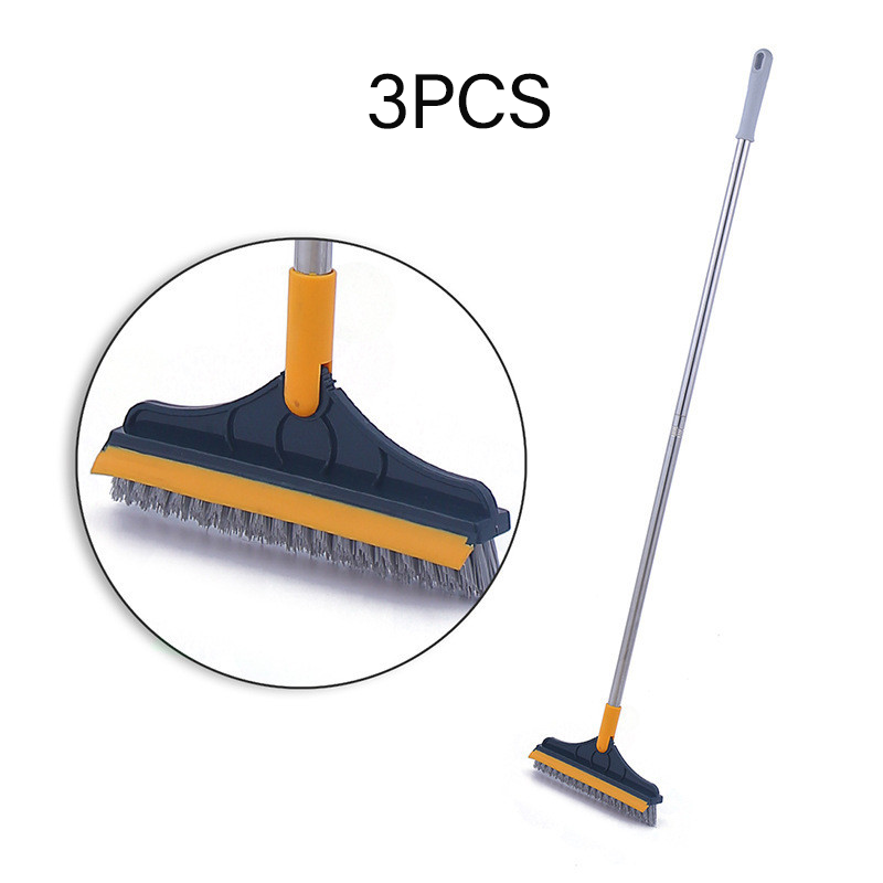 V-broom Brush Cleaner with Rubber Wiper Scraper