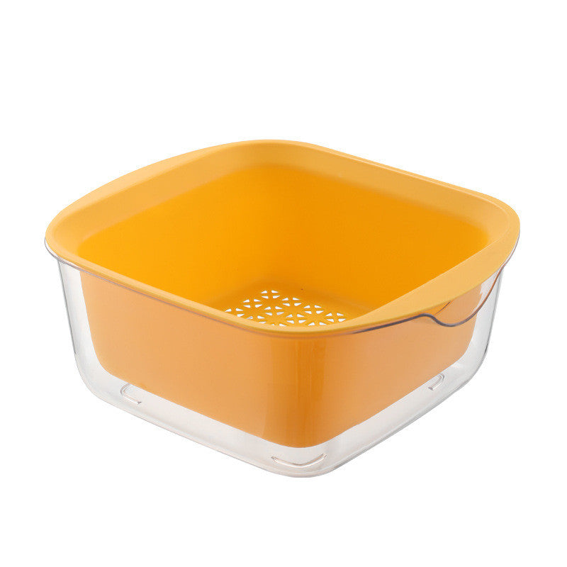 Double Deck Drain Basket: Storage With Cover