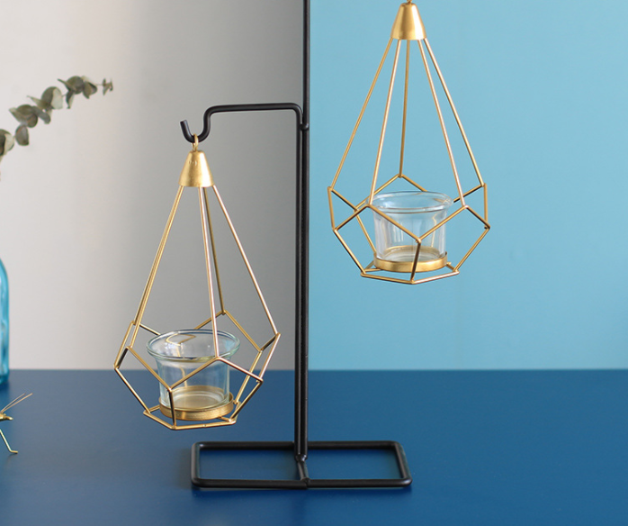 Creative Gold Decorative Candle Holders