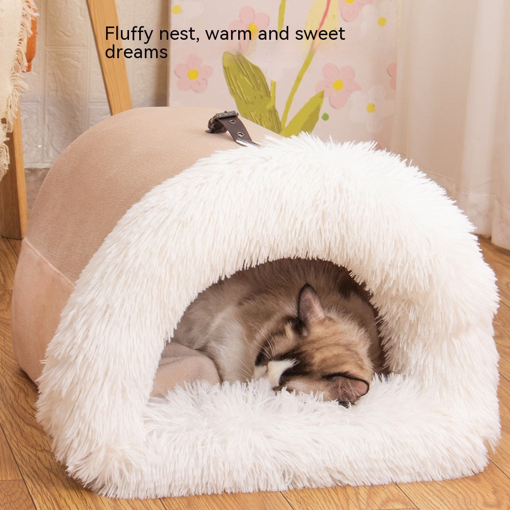 New Autumn & Winter Moisture-proof Portable Pet Nest - Large and Medium