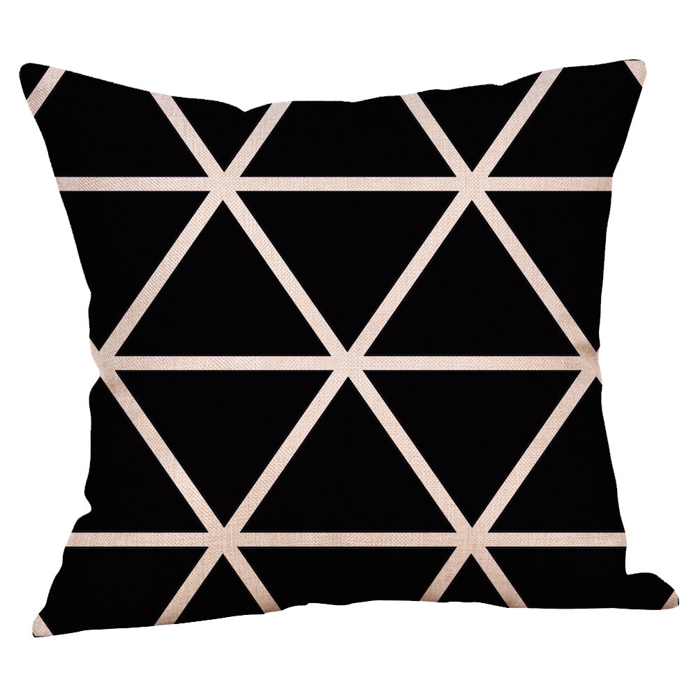 Geometric Design Couch and Bed Throw Pillow Cases