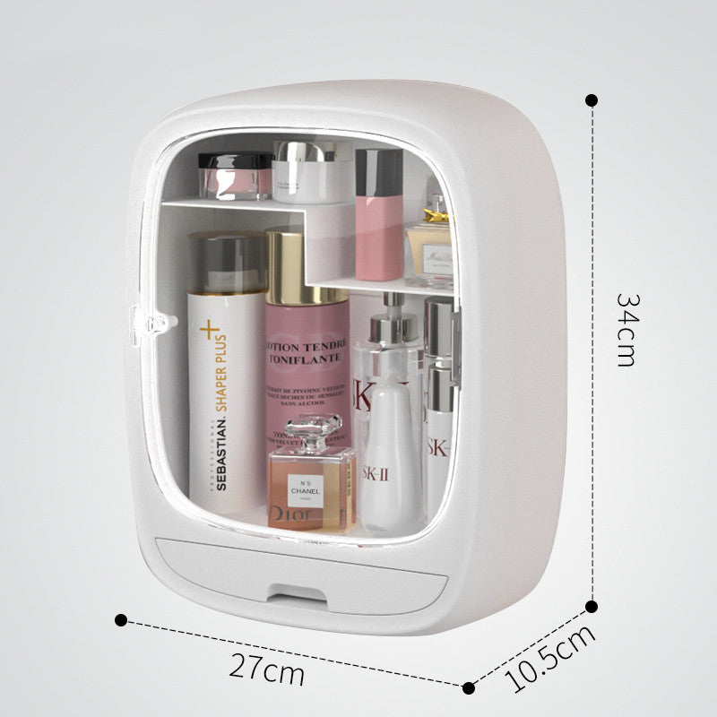 Perforation-free Cosmetic Storage Rack