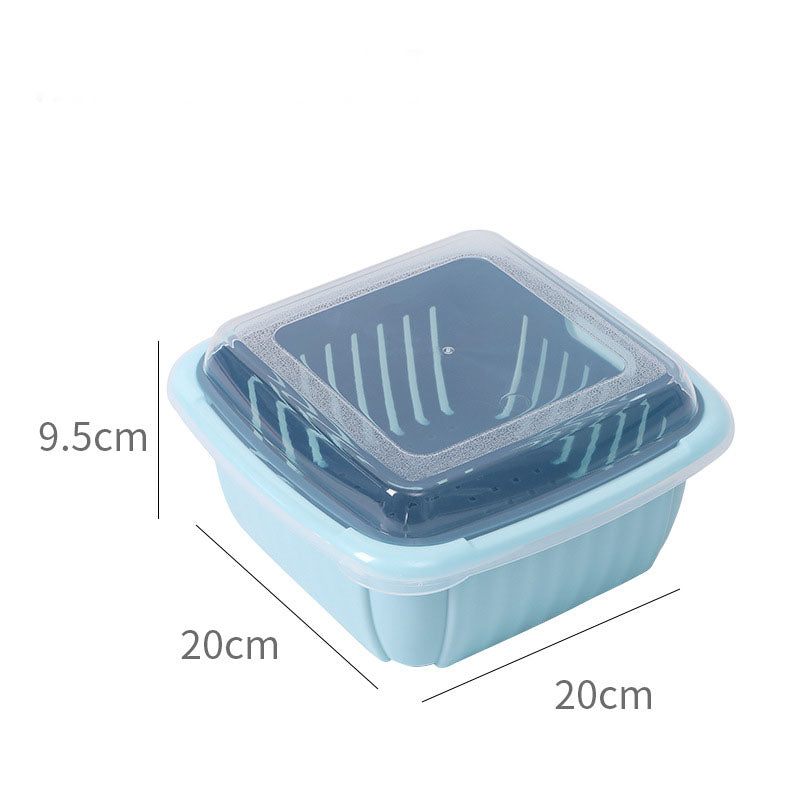 Double-layer Drain Basket With Lid