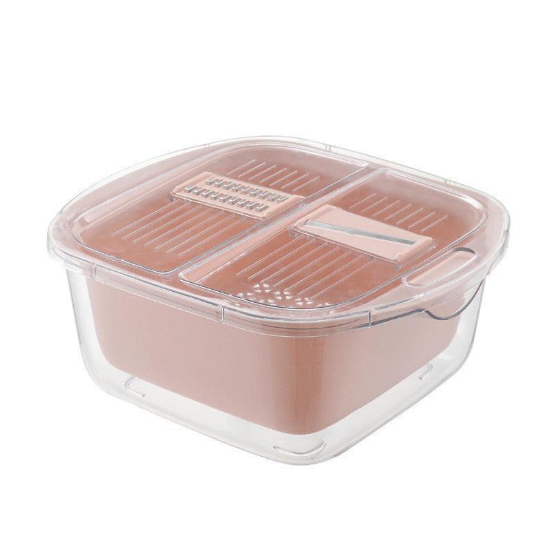 Double Deck Drain Basket: Storage With Cover