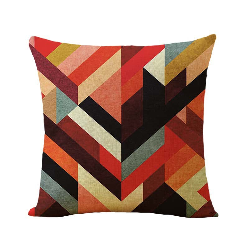 Geometric Design Couch and Bed Throw Pillow Cases