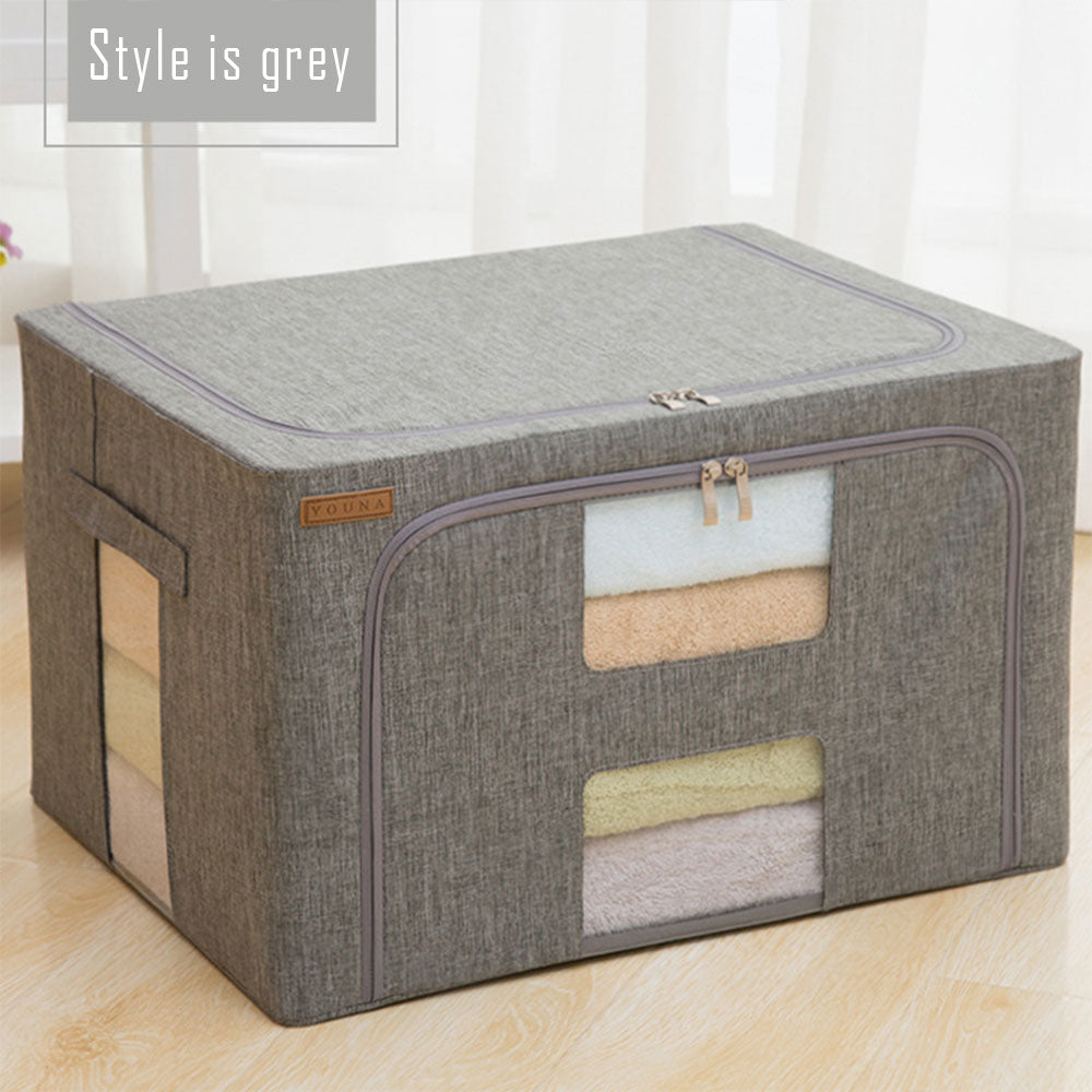 Fabric Storage Box With Zipper