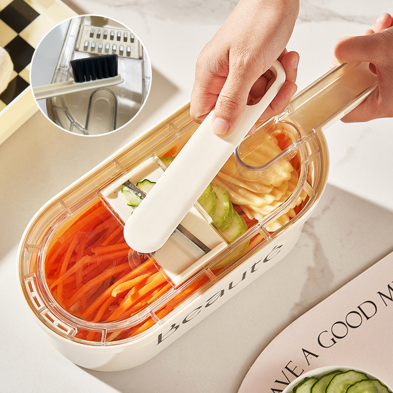 Multifunctional Vegetable Cutter- With Basket And Brush