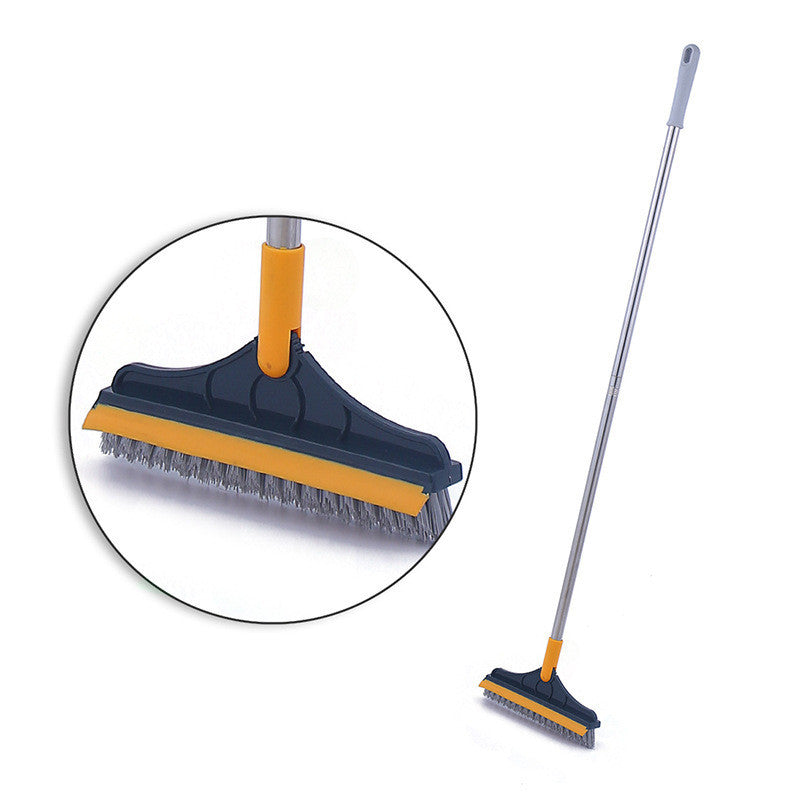 V-broom Brush Cleaner with Rubber Wiper Scraper