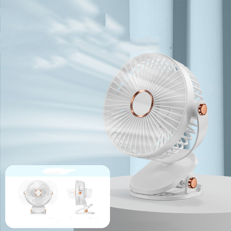 Dual-Power USB Clip Fan with Night Light