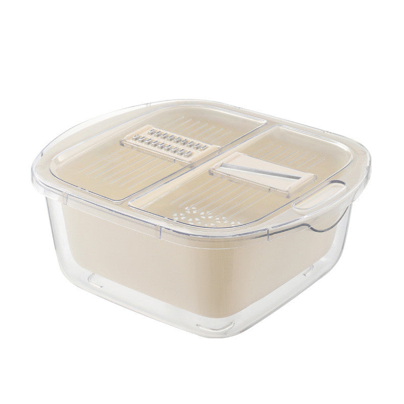 Double Deck Drain Basket: Storage With Cover