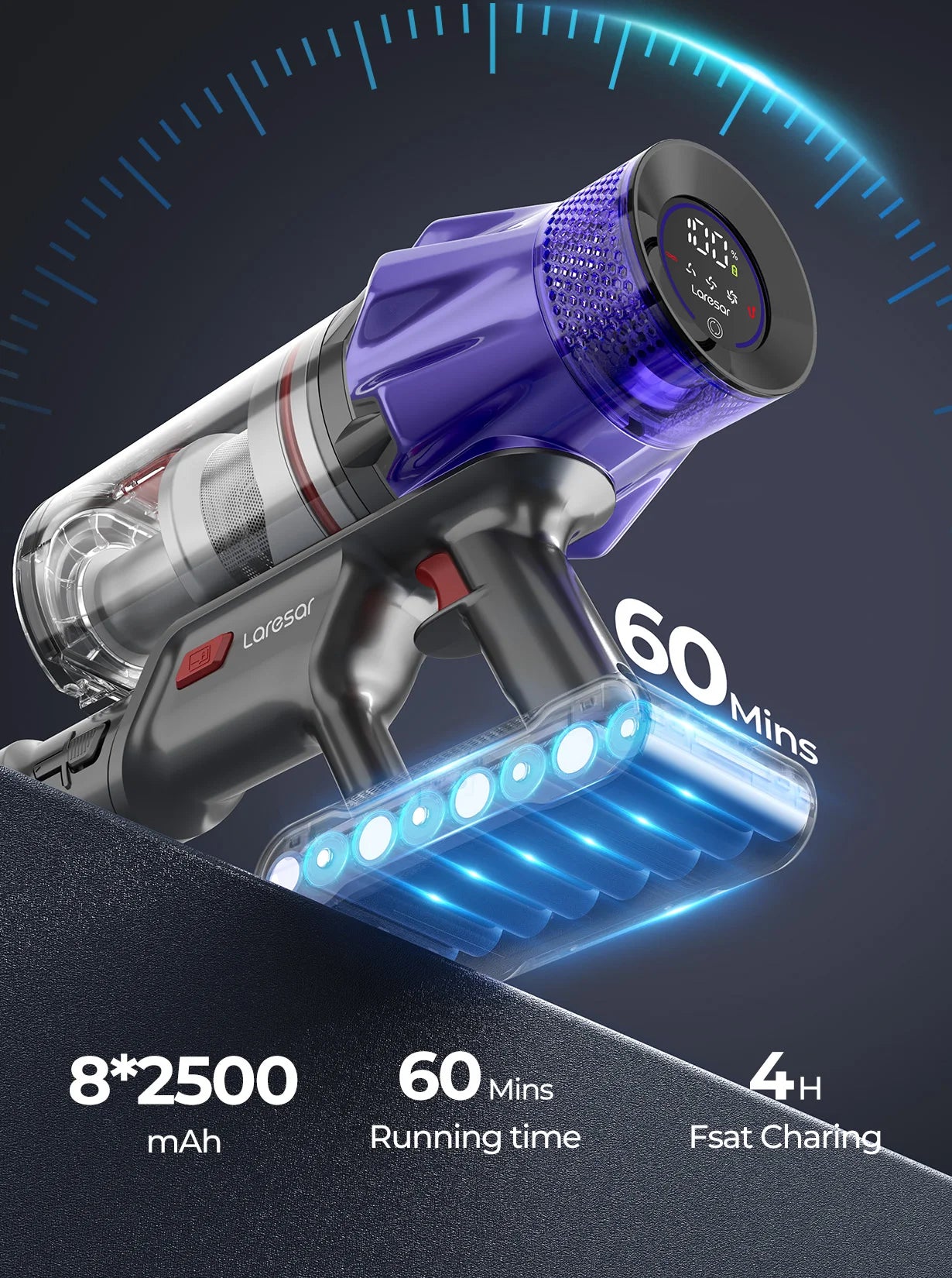 The Laresar V7: Your Ultimate Cordless Vacuum Cleaner for Effortless Cleaning Power and Smart Home Convenience!