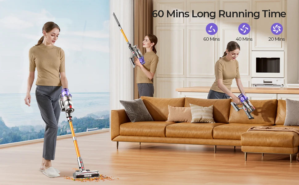 The Laresar V7: Your Ultimate Cordless Vacuum Cleaner for Effortless Cleaning Power and Smart Home Convenience!