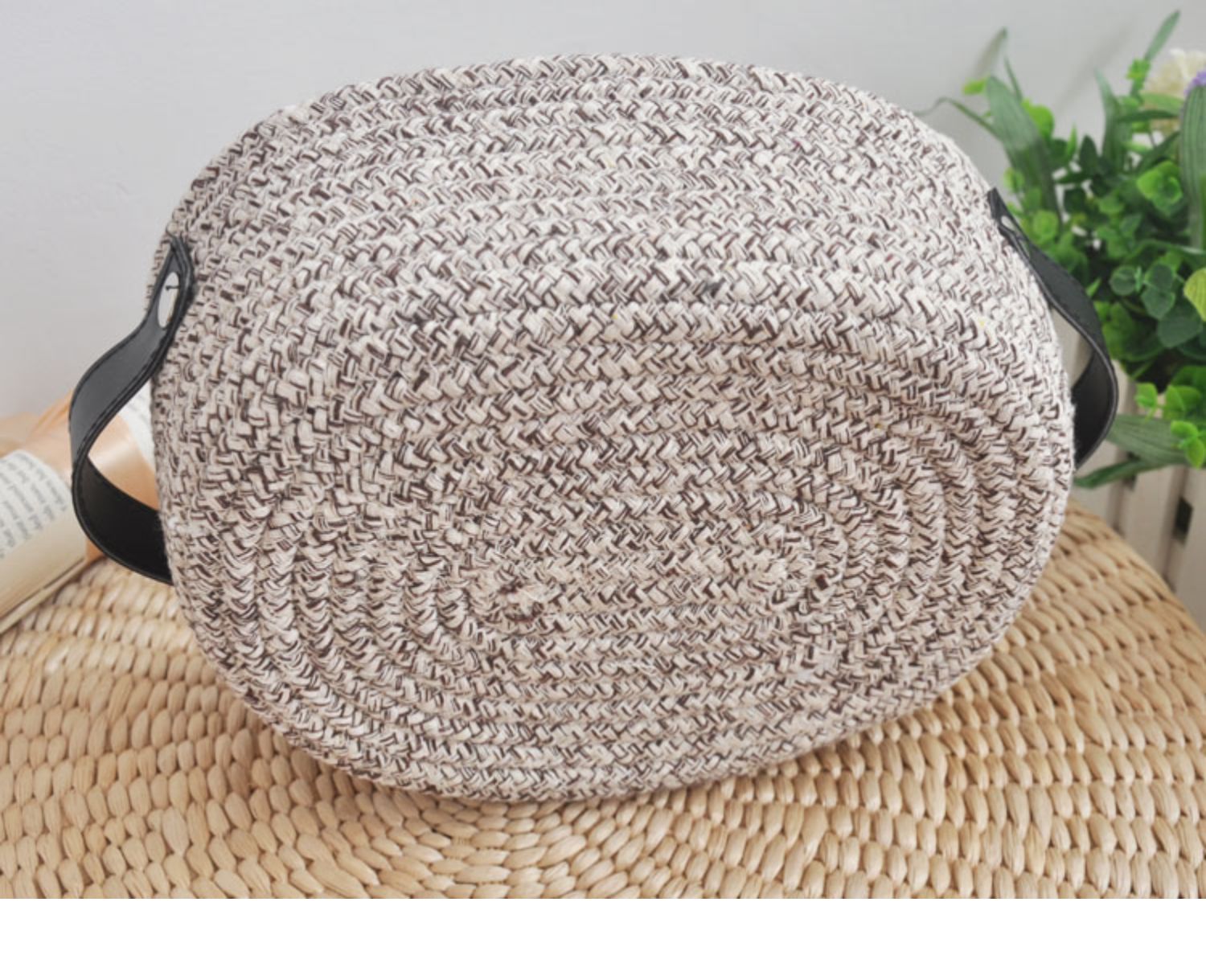 Hand Woven Cotton Thread Storage Basket