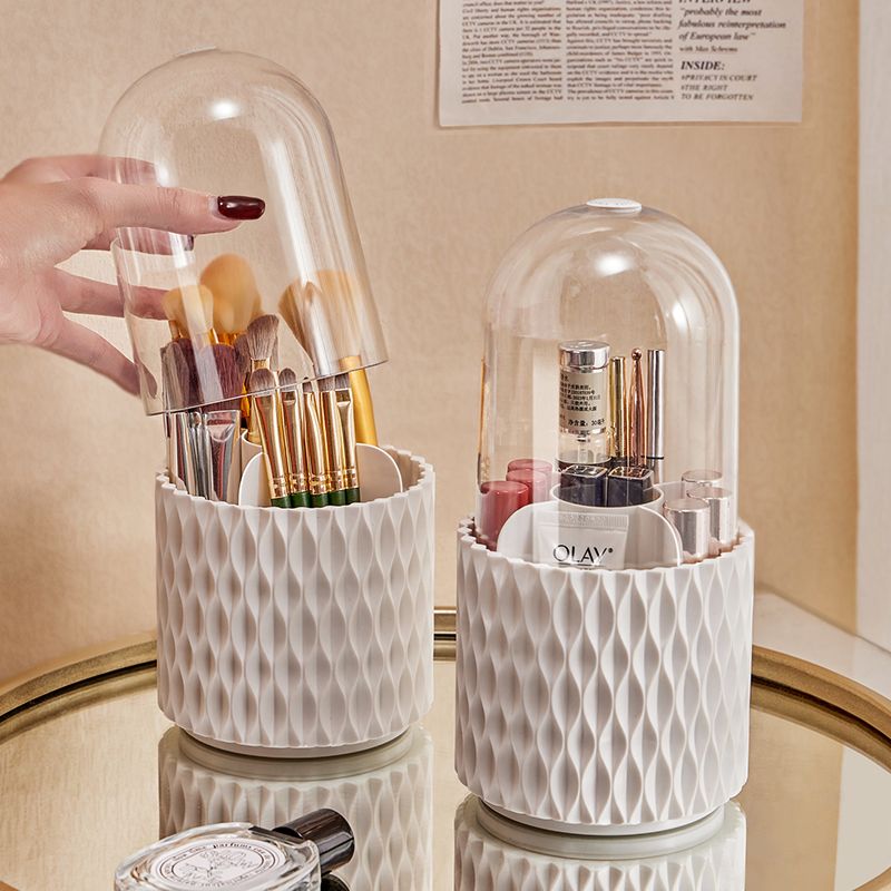 Rotating Cosmetic Makeup Brush Container