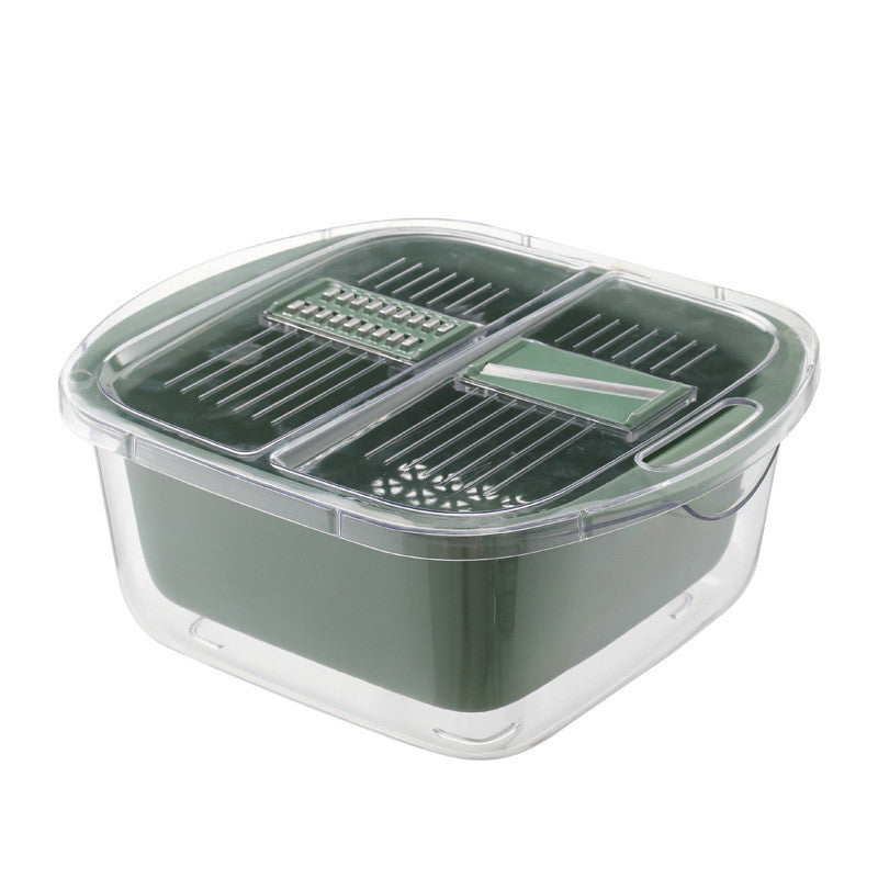 Double Deck Drain Basket: Storage With Cover