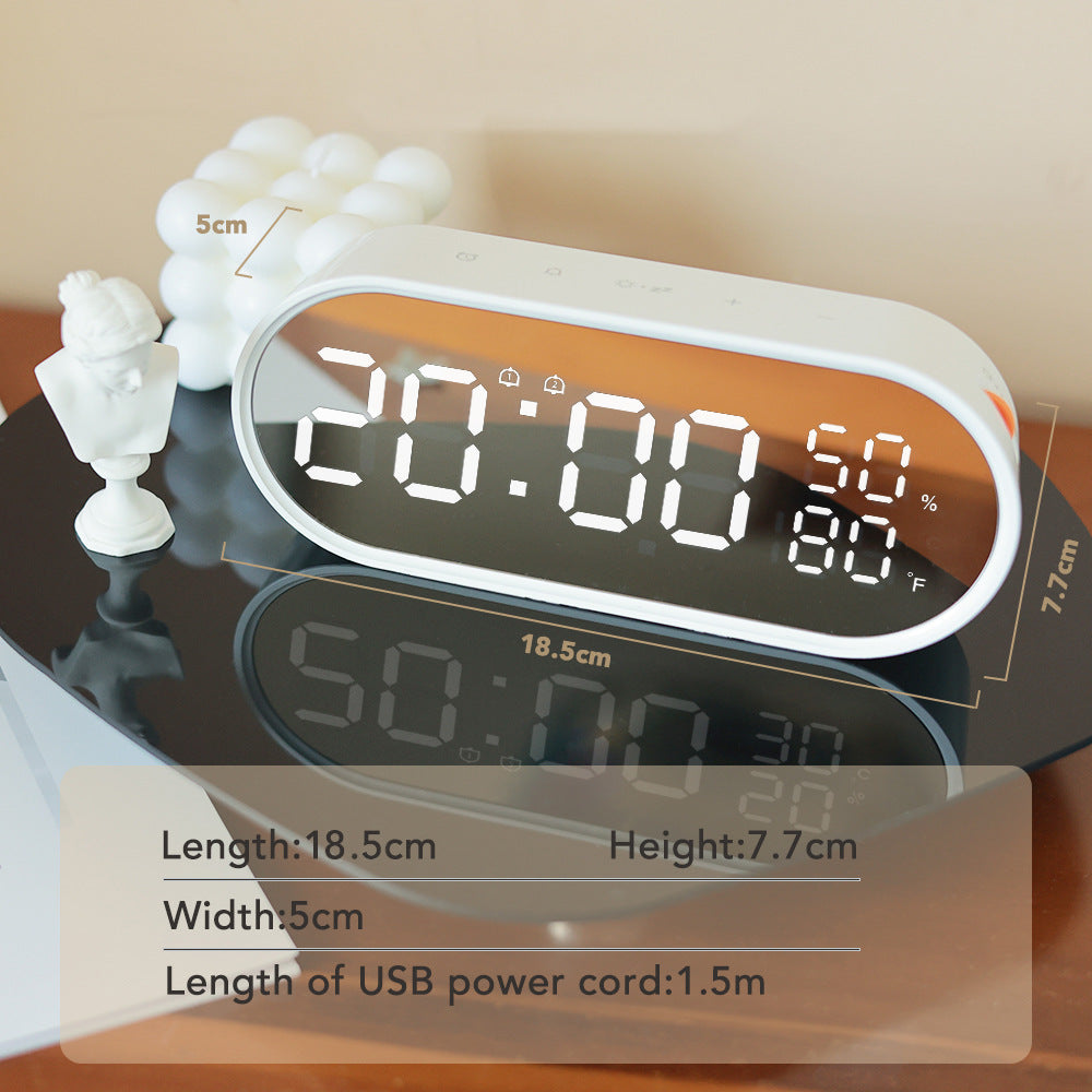 LED Reflective Electronic Alarm Clock