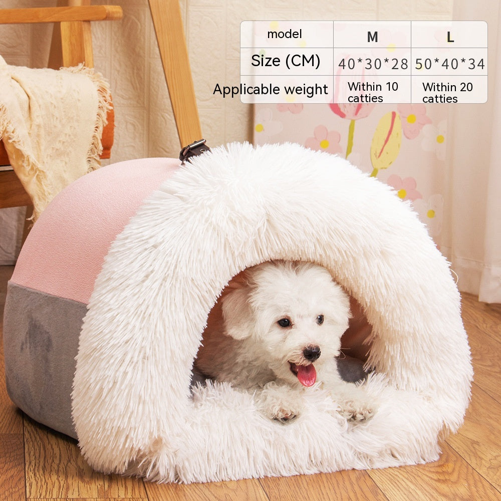 New Autumn & Winter Moisture-proof Portable Pet Nest - Large and Medium