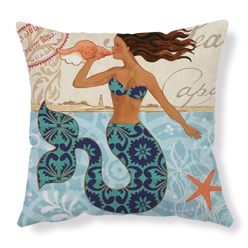 Sea Animal Theme Printed Cushion and Pillow Cases