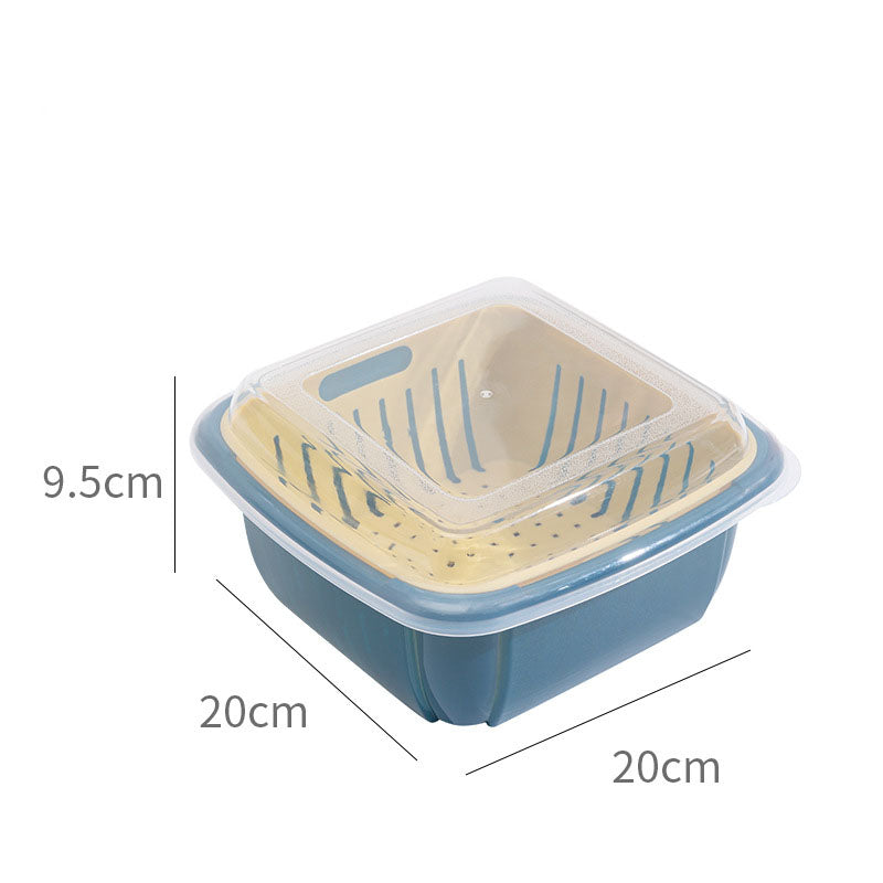 Double-layer Drain Basket With Lid