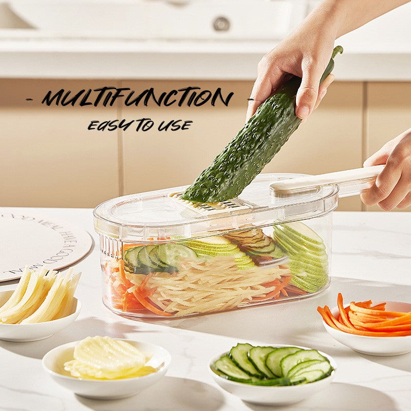 Multifunctional Vegetable Cutter- With Basket And Brush