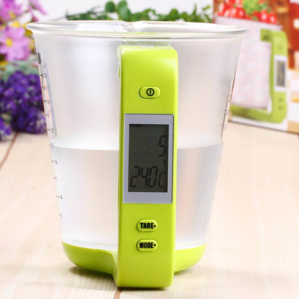 Electronic Weighing 1KG Kitchen Measuring Cup Scale Liquid Food Milk Coffee Scale