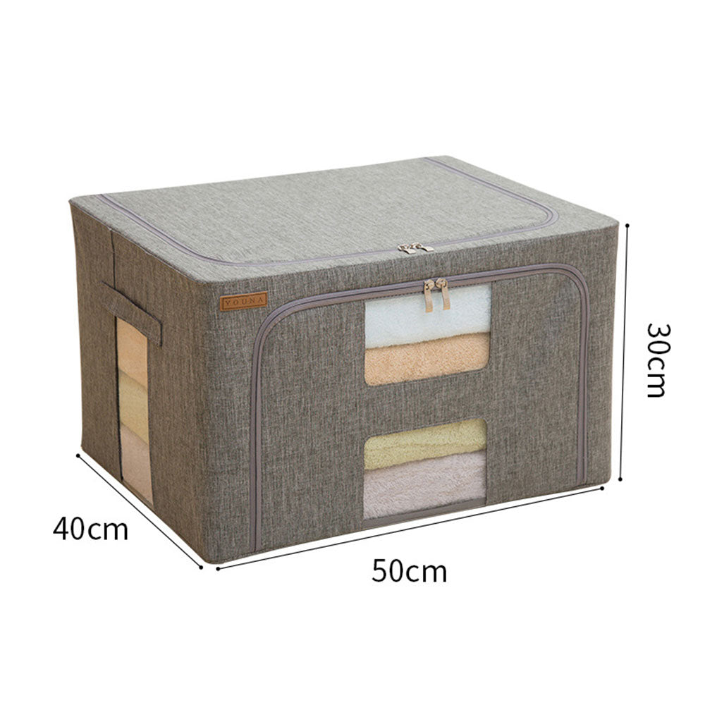 Fabric Storage Box With Zipper