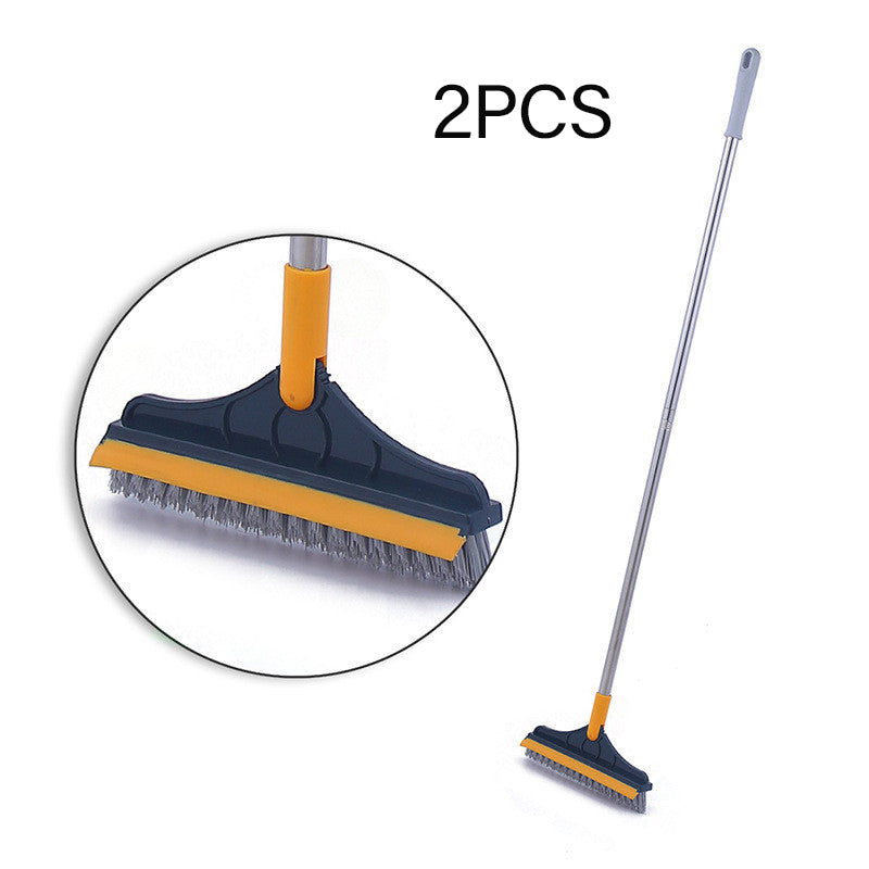 V-broom Brush Cleaner with Rubber Wiper Scraper