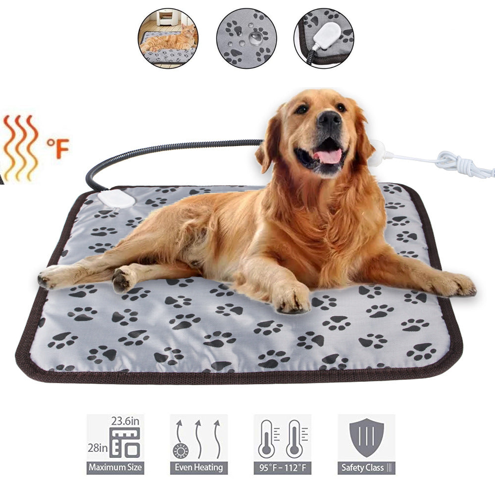 Winter Heating Mat for Pets with Chew Resistant Cord