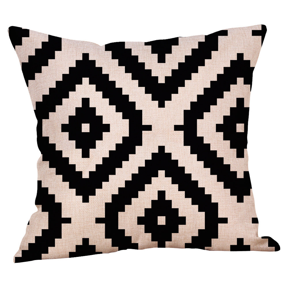 Geometric Design Couch and Bed Throw Pillow Cases