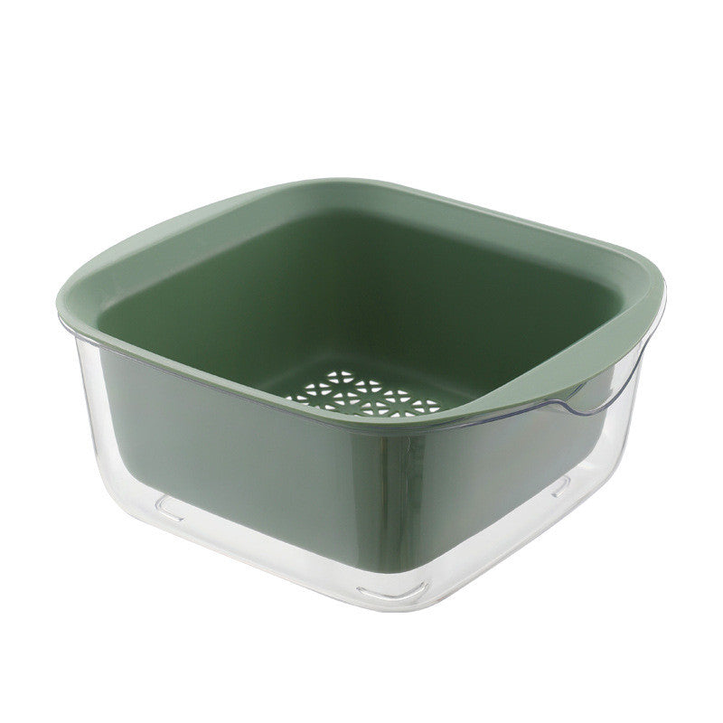 Double Deck Drain Basket: Storage With Cover