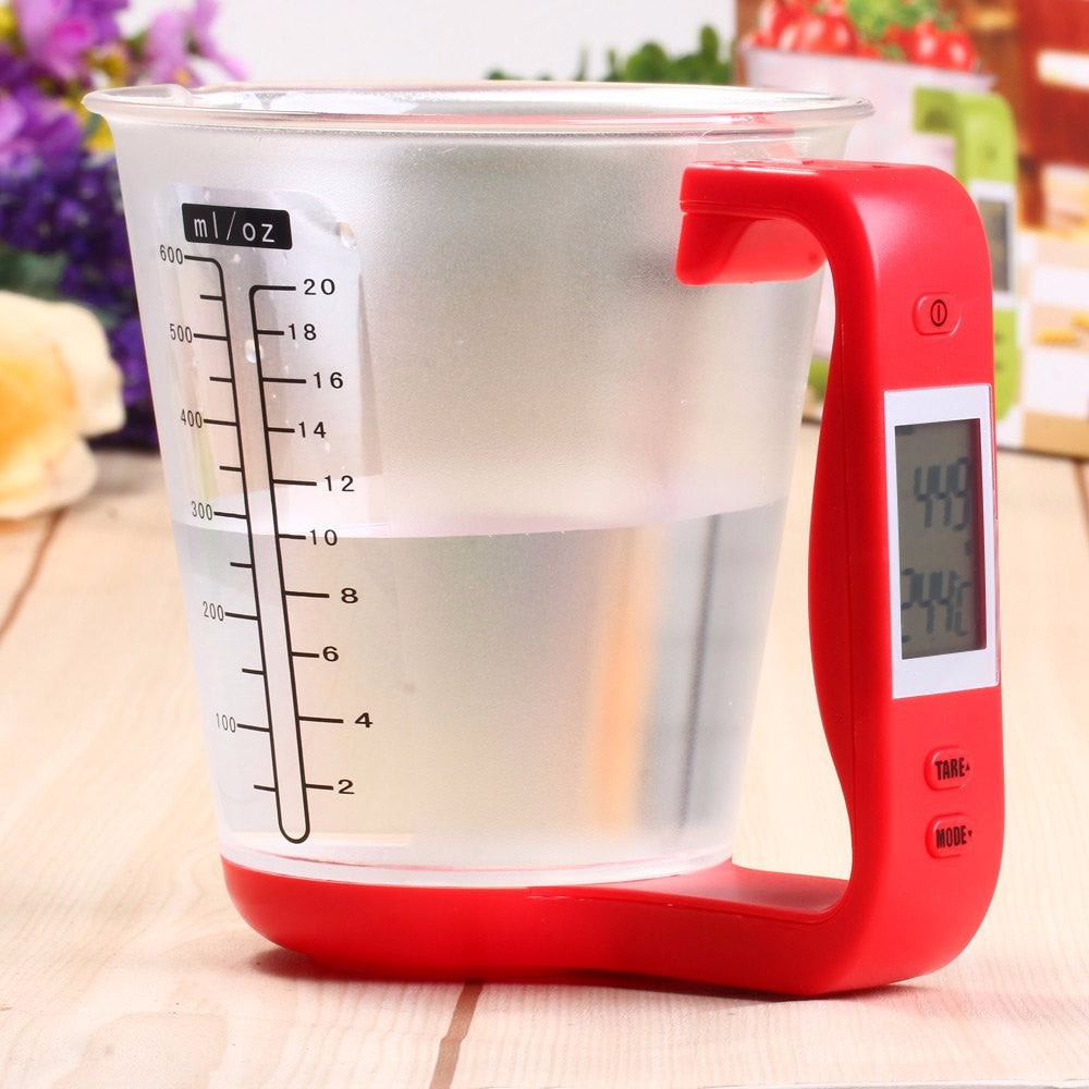 Electronic Weighing 1KG Kitchen Measuring Cup Scale Liquid Food Milk Coffee Scale